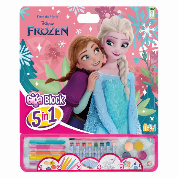 HAPPI HOBBI 5IN1 PAINTING SET GIGABLOCK FROZEN ICE CREAM ADVENTURE