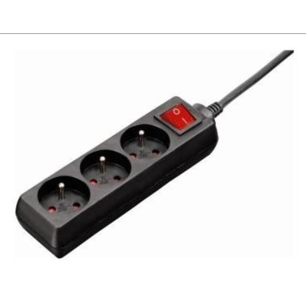 Hama 230V Elosztó 3 aljazos 3m - Fekete (P2223744)