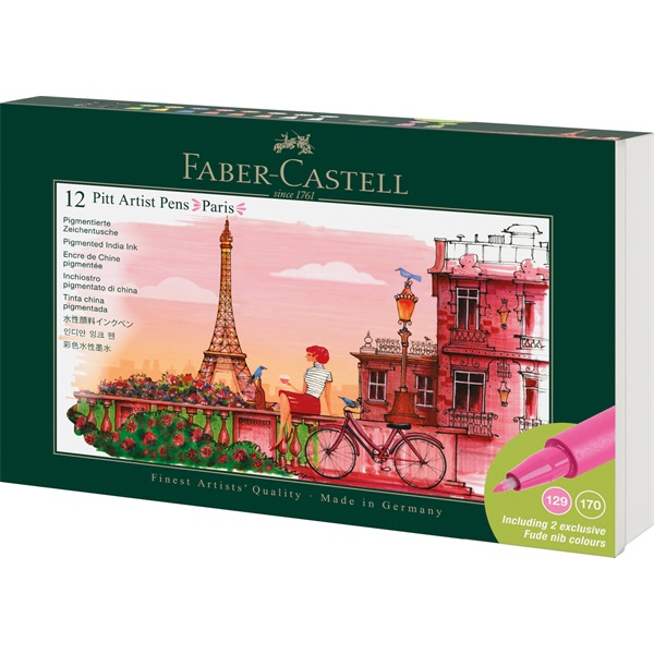 Faber-Castell Paris 12 db-os művészfilctoll készlet (FC267136)