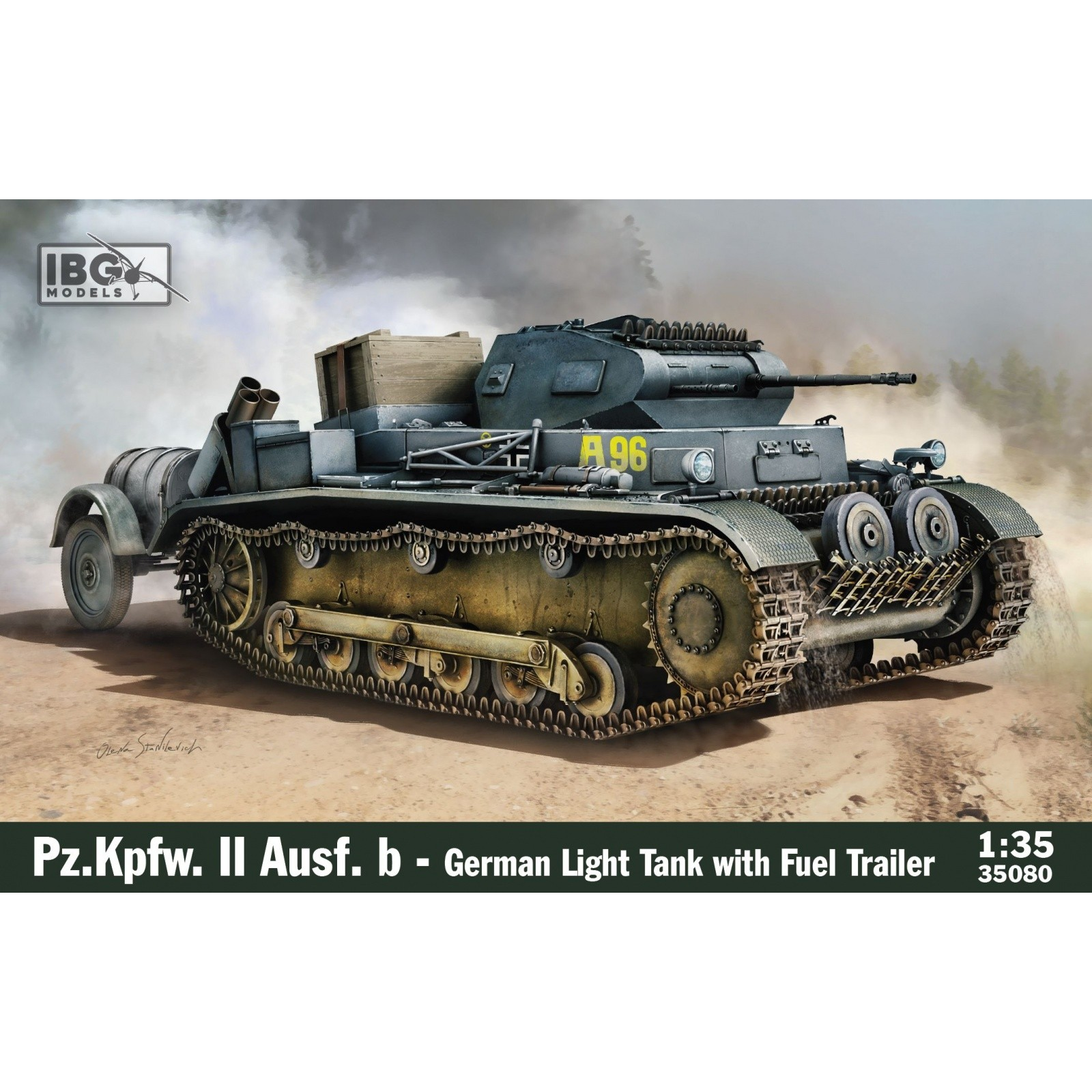 IBG Models Pz.Kpfw. II Ausf. Német tank műanyag makett(1:35) (35080)
