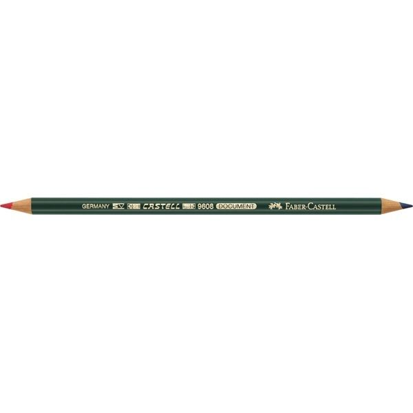 FABER-CASTELL Kopierstift Castell Document 9608 rot/bl 12Stk