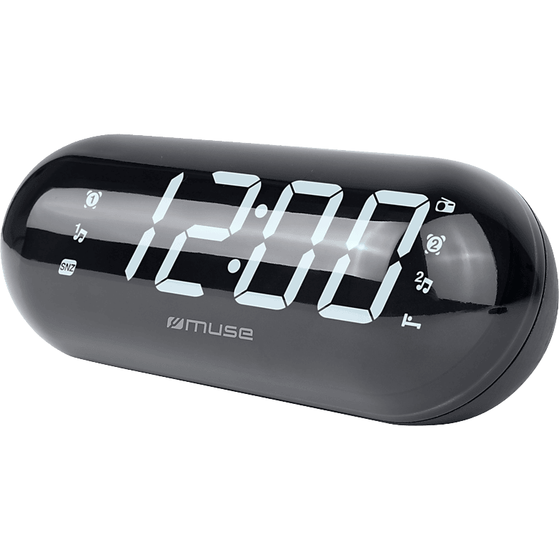 Muse M-19 GL Rádiós ébresztőóra - Fekete (M-19 GL)