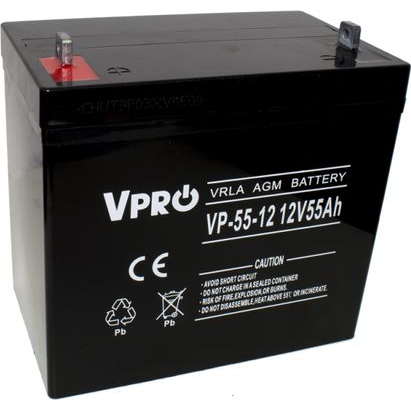  Volt Akumulator VPRO 12V/55Ah