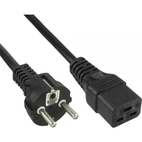 InLine 16658H Nero 0,5 m Spina di alimentazione di tipo F IEC C19