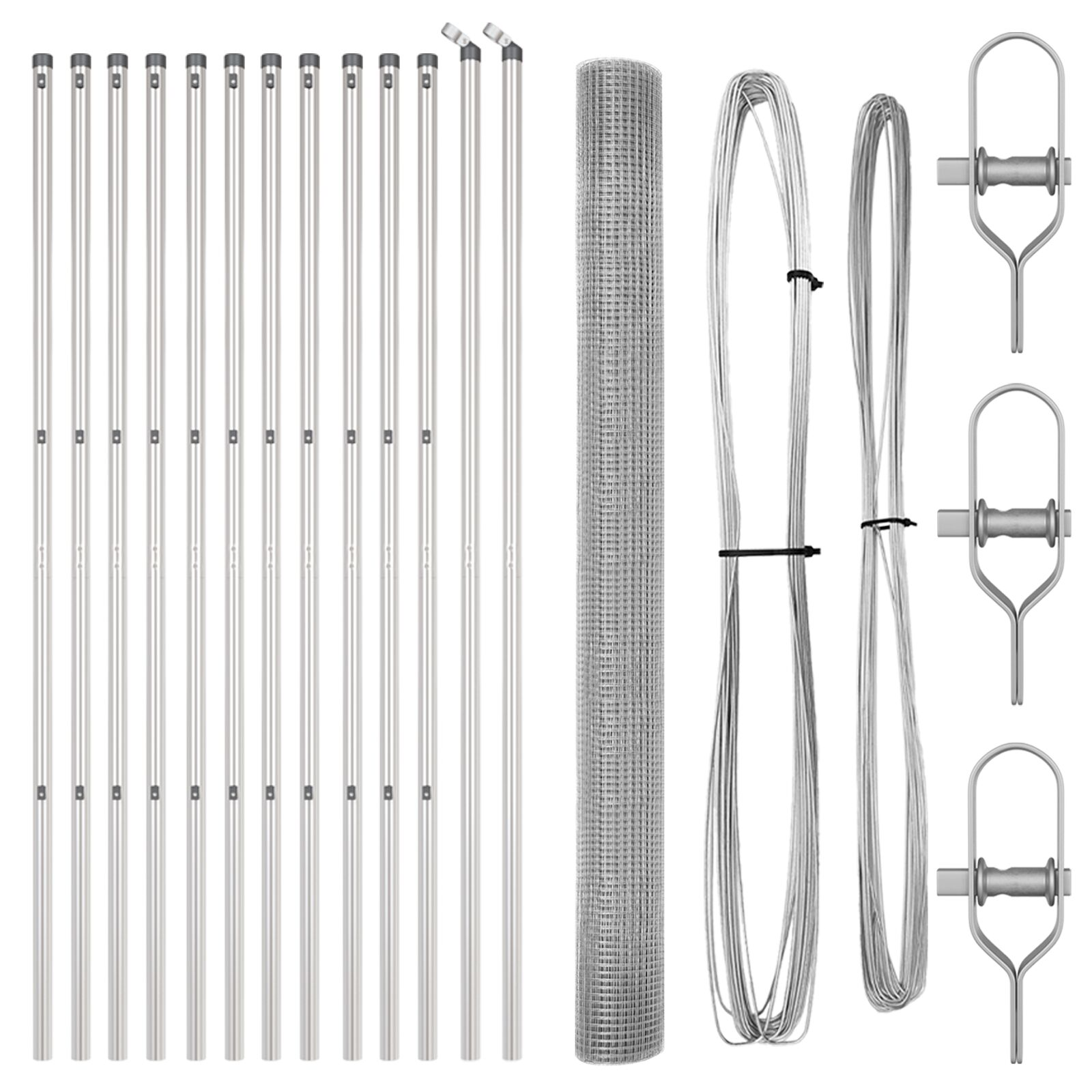 Hegesztett Drótkerítés 13 Oszloppal 1.5x25 m Galvanizált Acél (3351619)