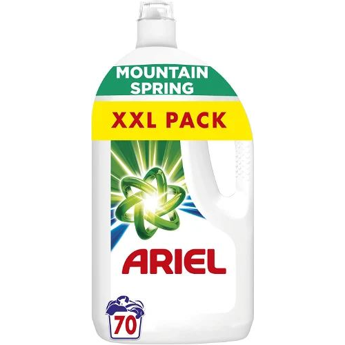 Течен перилен препарат Ariel Mountain Spring Clean & Fresh, за 70 пранета, 3.5L