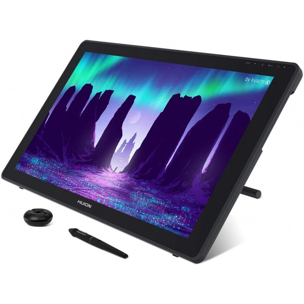 Tableta grafica, HUION, Kamvas 22, monitor de desen FHD, 8192 nivele de presiune cu suport reglabil, 21,5 inchi