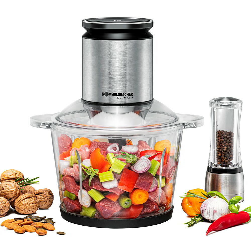 Rommelsbacher MZ 800 Elektromos Multi Aprító 2,7L 800 Watt - Átlátszó / Inox (NZ 800)