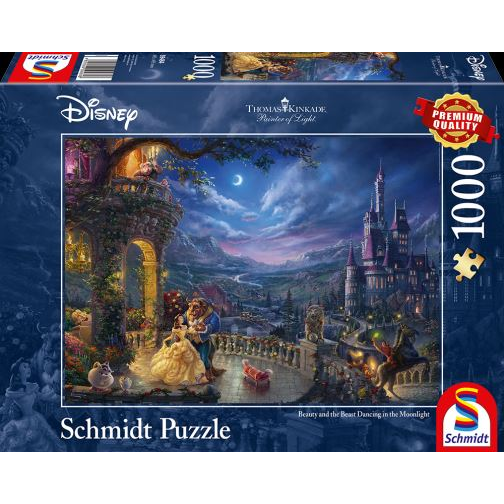 Schmidt Disney Die Schöne und das Biest, Tanz im Mondlicht 1000db-os puzzle (59484) (18102-182)