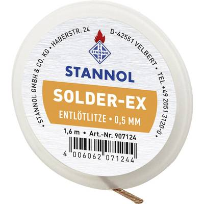 Stannol Solder-Ex Kiforrasztó huzal Hossz 1.6 m (907124) (907124)