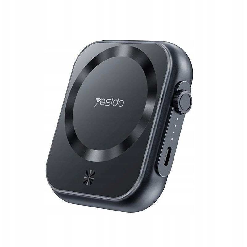 Yesido YP59 5000 mAh Power Bank 20W USB-C + 15W MagSafe, Fekete