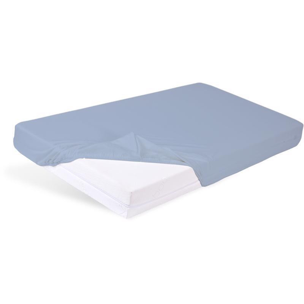 BABYMATEX Vízhatlan lepedő gumírozással Bamboo 60x120 cm - világoskék