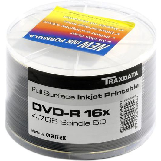 Traxdata DVD-R 4.7 GB 16x 50 sztuk (907OEDRPSN003 )