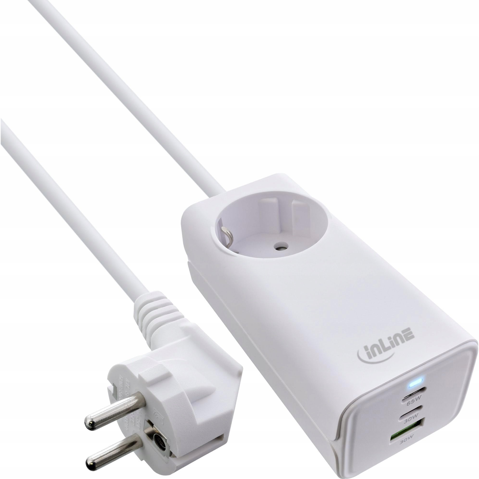 InLine 31518I nabíjačka na PDA a mobilné telefóny Univerzálne Biela AC Rýchle nabíjanie Vnútorný (31518I)