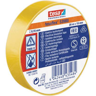 Izolačná páska žltá 20 m x 19 mm TesaFLEX