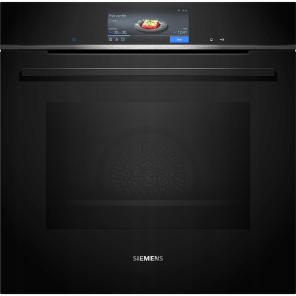 Siemens iQ700 HB778G3B1 sütő 71 L Fekete, Rozsdamentes acél