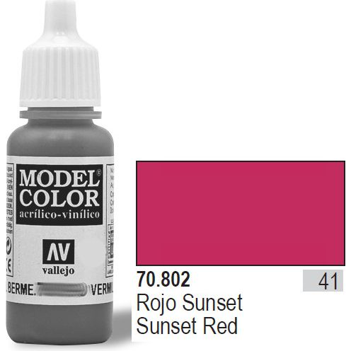 Vallejo Model Color Sunset Red 70802 (70802)