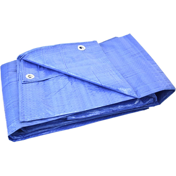 GEKO Vízhatlan takaróponyva, PP/PE, 75 g/m2, kék, 8×10 m