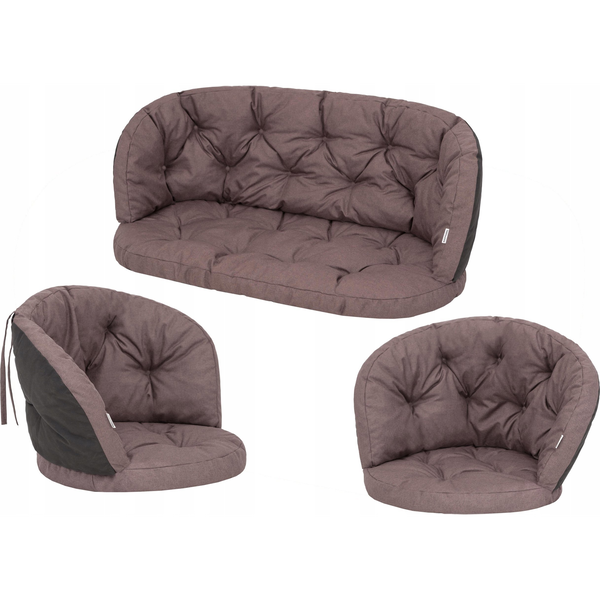  Hobbygarden Zestaw poduszek Amanda 1+2, Brązowe