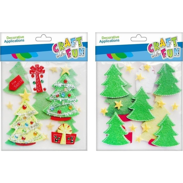  Craft with Fun CF OZDOBA DEK FILC SPRZYL CHOINKA 2X10SZT 12/288