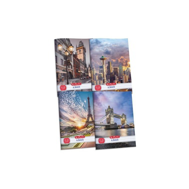 Herlitz City 32 lapos A5 sima füzet többféle (09543976)