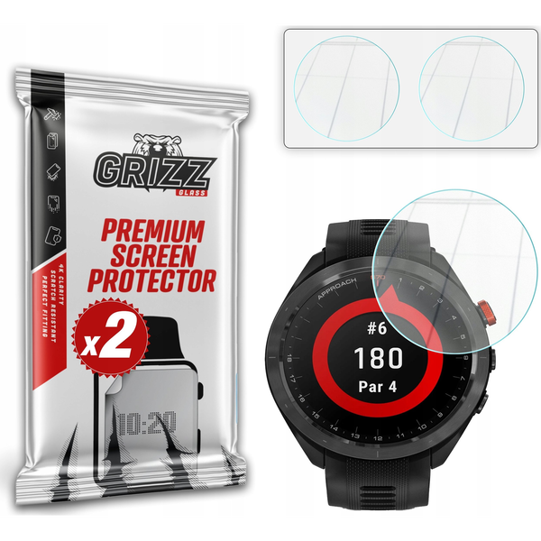 Szkło hybrydowe GrizzGlass HybridGlass do Garmin Approach S70 47mm
