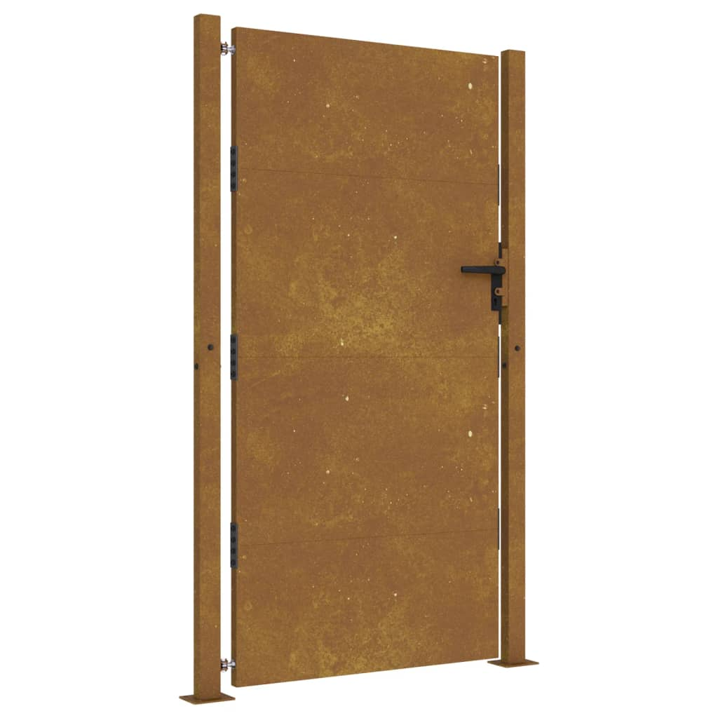 corten acél kerti kapu 105 x 205 cm (153267)