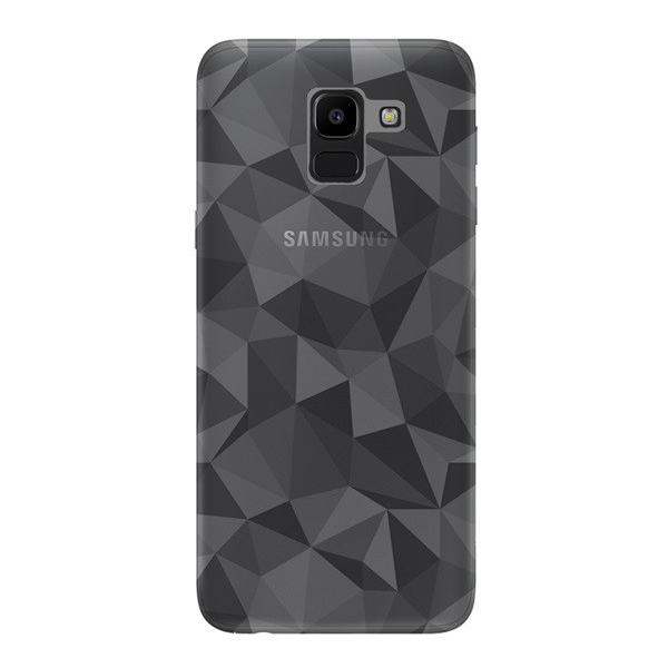 Szilikon telefonvédő (3D, gyémánt minta) ÁTLÁTSZÓ [Samsung Galaxy J6 (2018) SM-J600F] (5996457773923)