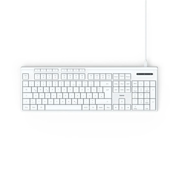 Hama 13173053 CK-200 USB fehér billentyűzet (13173053)