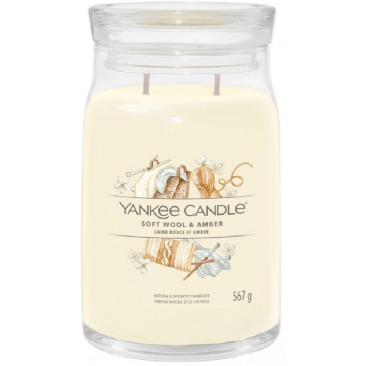 Yankee Candle Signature Soft Wool & Amber Illatgyertya 567g (1721061E)