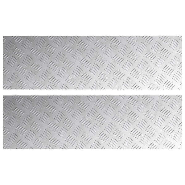 Alumínium Rácsos Lemezek 2 db Csúszásmentes 100x30 cm