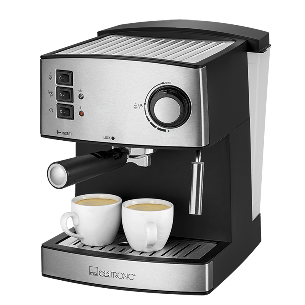 Clatronic ES 3643 Eszpresszó kávéfőző - Szürke/fekete (263338)