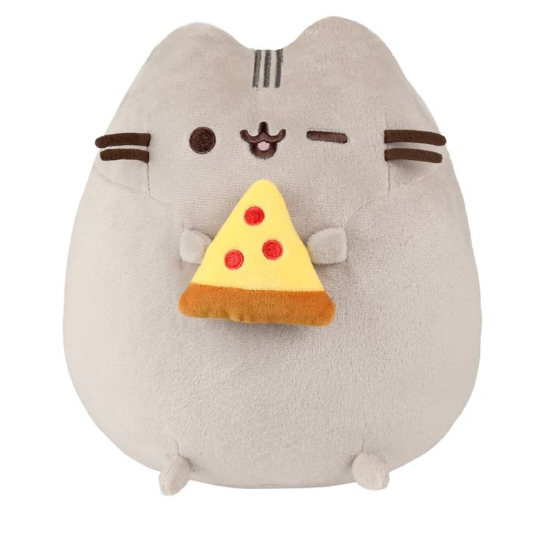 Daffy Pusheen Pizzával plüss figura - 24cm (P-230)