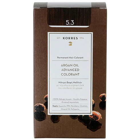 KORRES Argan Oil Advanced Colorant 5.3 Golden/ Honey Light Brown