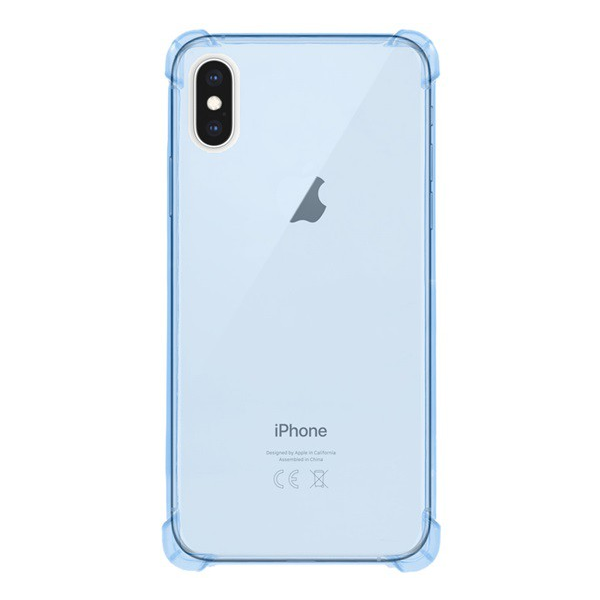 Szilikon telefonvédő (közepesen ütésálló, légpárnás sarok) KÉK [Apple iPhone XS Max 6.5] (5996457821709)