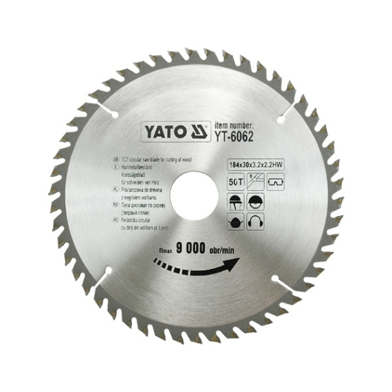 184X50TX30 MM YT-6062 YATO LÁTÓTÁRCSA