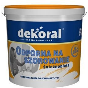 Dekoral Akrylit W biała 10L