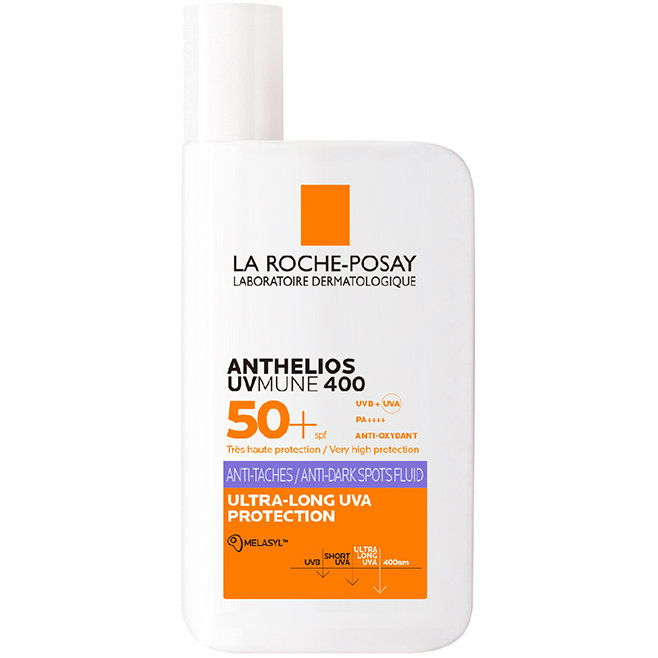 LA ROCHE-POSAY Anthelios fluid, melasyllel SPF 50+, 40 ml (3337875917407)