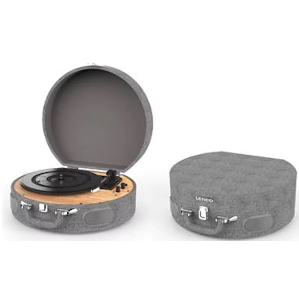 Lenco LS-66GY Bakelit Vinyl lemezjátszó hordozható kofferben - Szürke (LS66GY)
