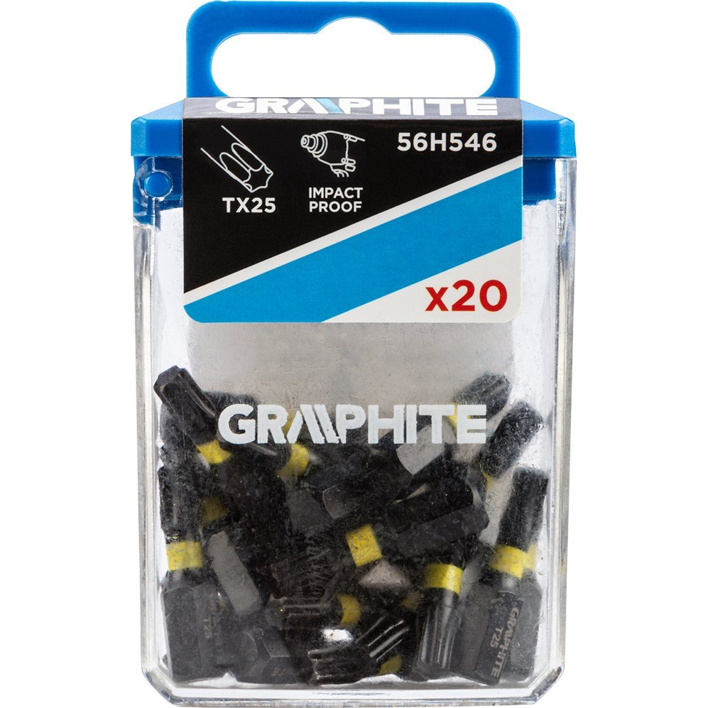 GRAPHITE 56H546 Torziós Ütvecsavarozó Bit Tx25 X 25mm, 20db ( )