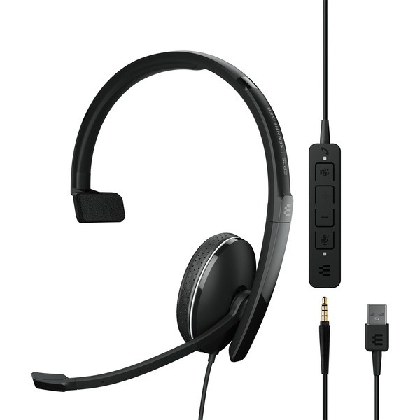 EPOS | SENNHEISER ADAPT 135T USB II Слушалки Жичен Лента за глава Офис/Център за обаждания USB Тип-A Черен