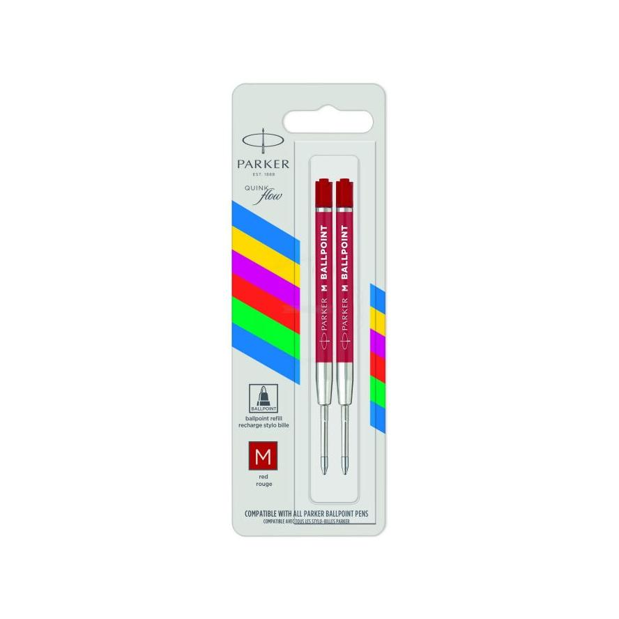 Parker QUINKflow Golyóstollbetét - M / Piros (2 darabos) (2166545)