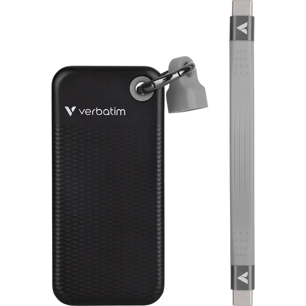 VERBATIM 1TB Pocket USB 3.1 Type C Fekete-Szürke 32190