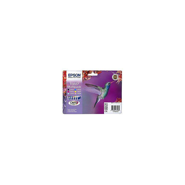 Epson T0807 оригинална касета с мастило, мултипак, 6 цвята