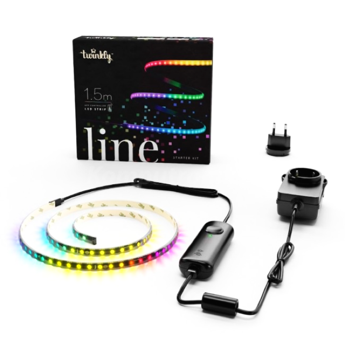 Twinkly Line 100L Beltéri LED szalag 1.5m - RGB + hálózati csatlakozó (TWL100STW-BEU)
