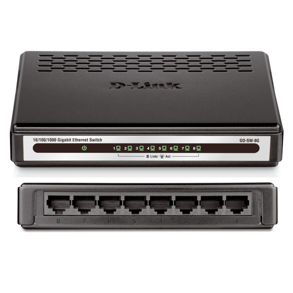 D-Link GO-SW-8G 8 Port Gigabit Desktop Switch