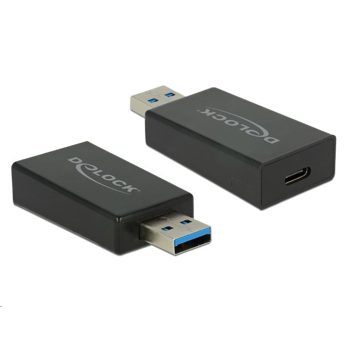 Delock 65689 USB-A 3.1 -> USB Type-C átalakító, fekete (65689)