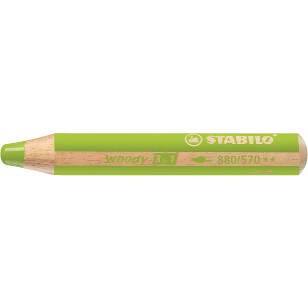 STABILO woody 3 in 1 Grøn 1 stk