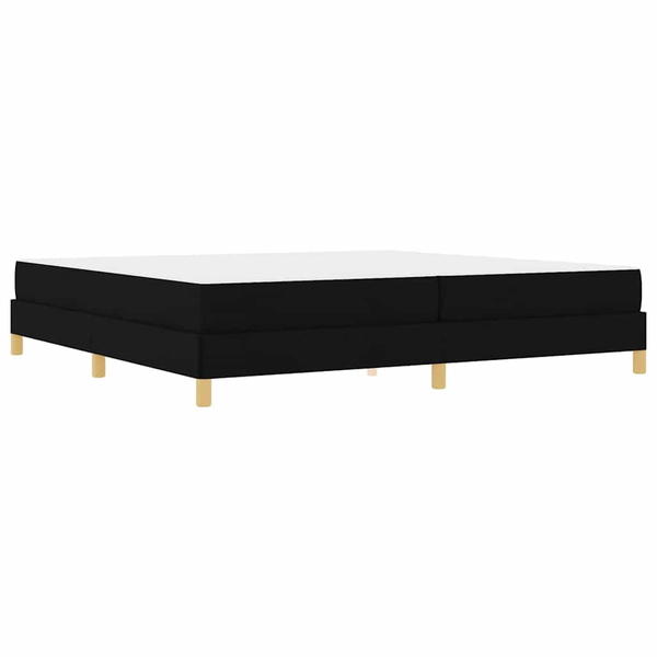 Pat cu arcuri Negru, Marron 200 x 200 cm