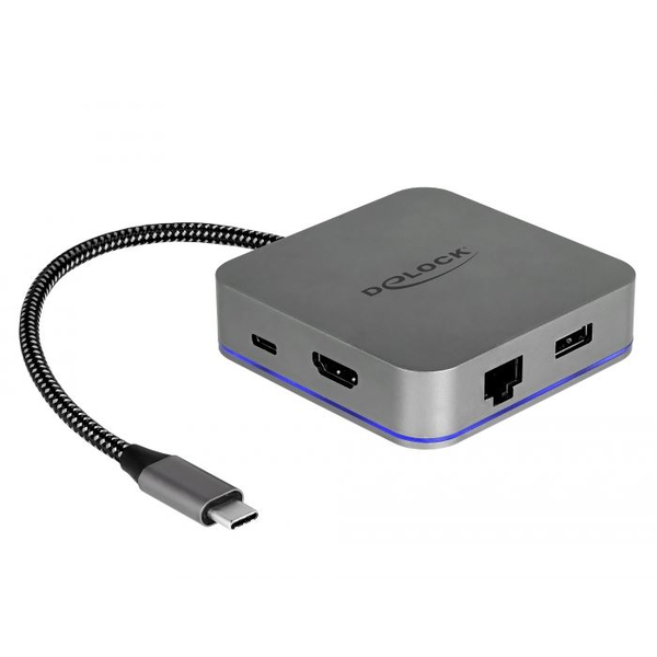 DELOCK Dockingstation USB Typ-C Mobilgeräte 4K HDMI/Hub/LAN/